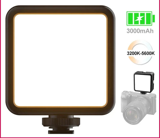 Mini LED Video Light On Camera Photo Studio Lighting Soft Diffuser Tiktok Youtube Livestream Vlog Light