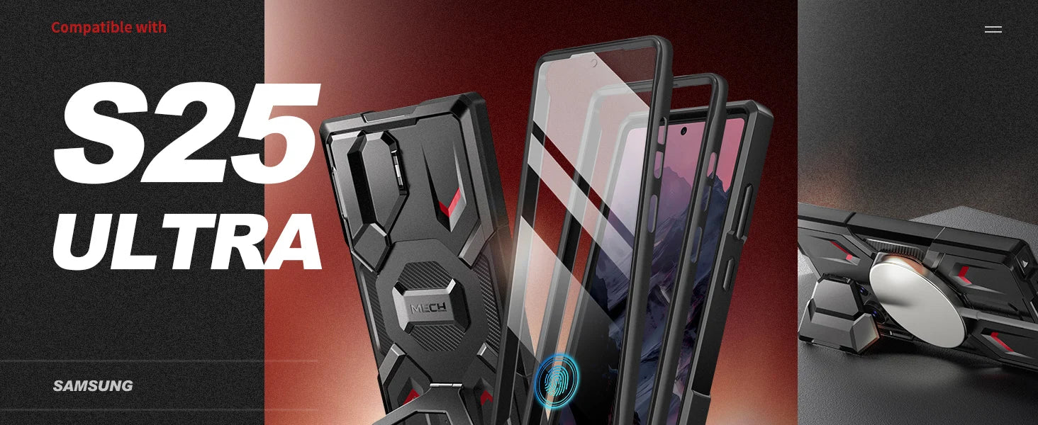 Stand for Samsung Galaxy S25 Ultra Case Compatible with Magsafe 2 Front Frames & Camera Cover Screen Protector