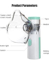 Medical Nebulizer Asthma Inhaler Handhe Inhalator Mini Silent Steam Nasal Humidifier + Finger Pulse Oximeter + Body Thermometer
