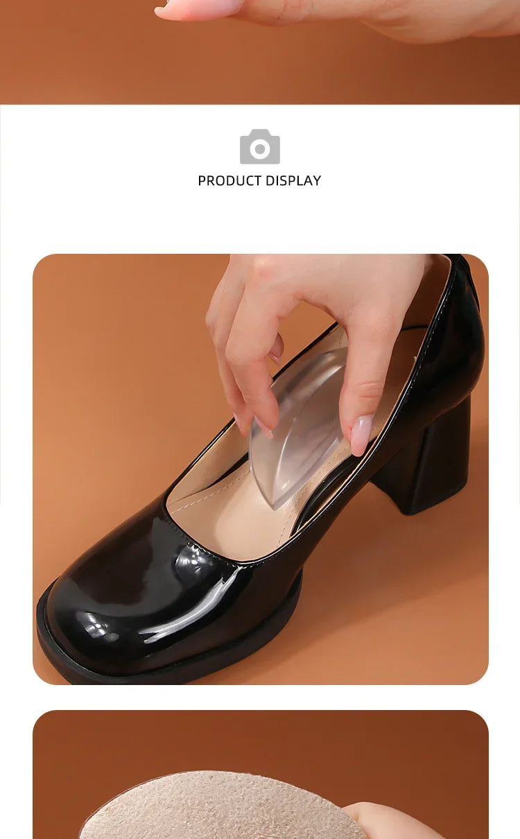 Orthotic Arch Foot Care Comfort Pain Silicone Orthopedic Insoles for Shoes Women Flat Feet Arch Support Self-adhesive Foot Pads