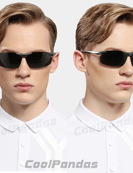 HD Polarized Photochromic Aluminum Sunglasses for Men Driving Use