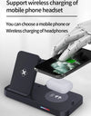 3 in 1Wireless Charger Stand Fast Charging Dock Station Type C For Watch Huawei iPhone 15 14 13 12 Pro Max Earbuds