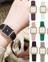 Fashion Simple Quartz watch for Women Wristwatches Ladies Red Leather Business Students Casual Watch