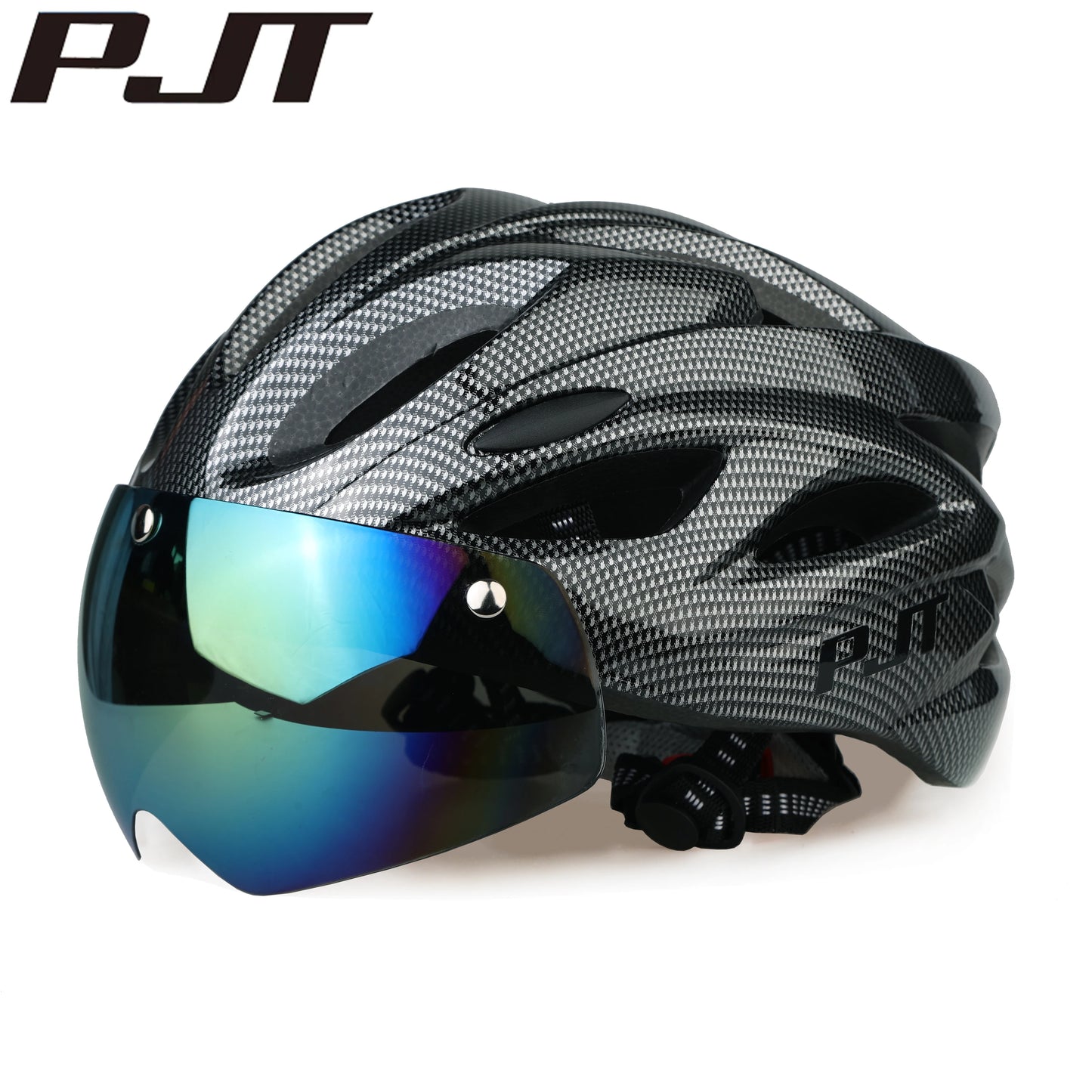 Lightweight Cycling Helmet With Magnetic Goggles And Adjustable Fit