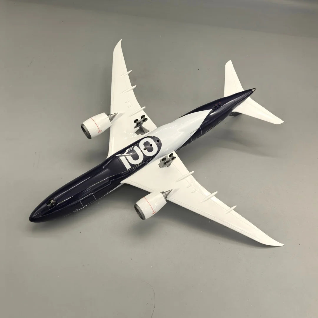43CM Lufthansa B787 Collectible Airplane Model with Lights