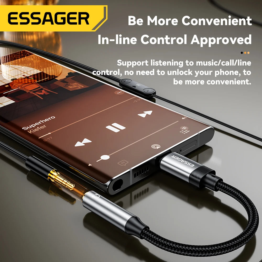 Type-C to 3.5mm Jack AUX Audio Adapter