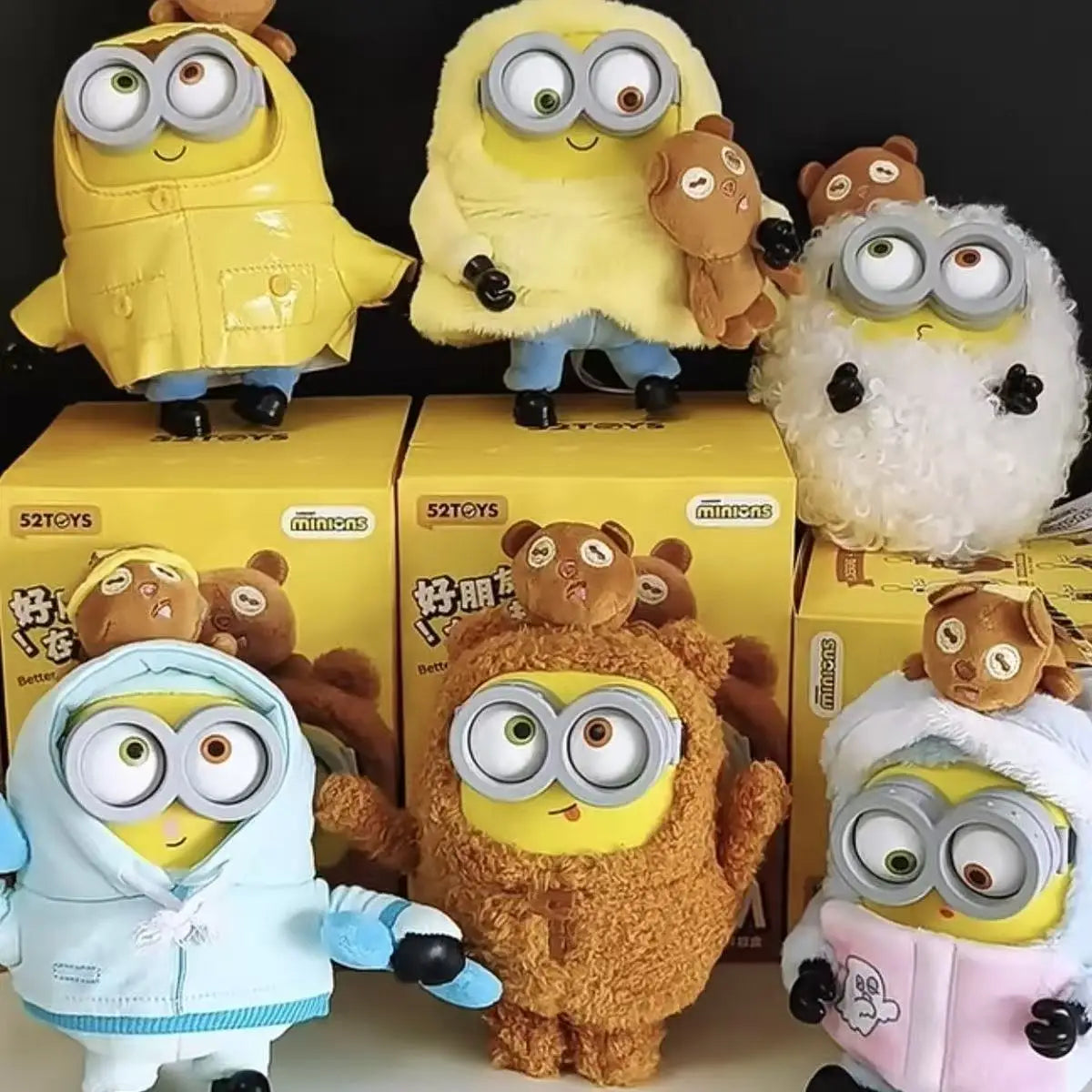 Cute Cartoon Character Vinyl Plush Keychain Bag Charm
