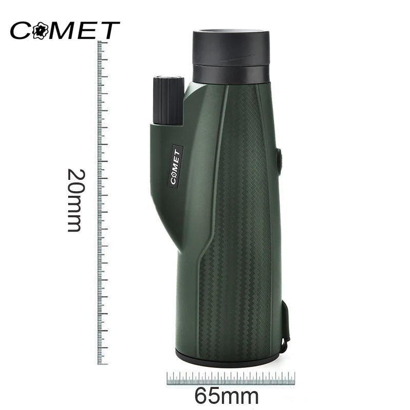 10X50 Monocular Telescope HD Professional With Anti Shake Wristband BAK4 Prism Scope Waterproof for BirdWatching Hiking