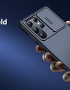 for Samsung Galaxy S24 S23 Ultra Case with Camera Cover Screen Protector Silky Touch Military Drop Protection Phone Case