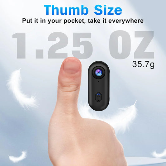 Mini 4K Action Body Camera with WiFi EIS and 30M Waterproof Housing