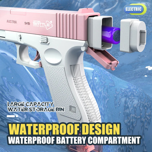 Electric M416 Water Gun with Full Automatic Shooting – Rechargeable Summer Outdoor Water Blaster