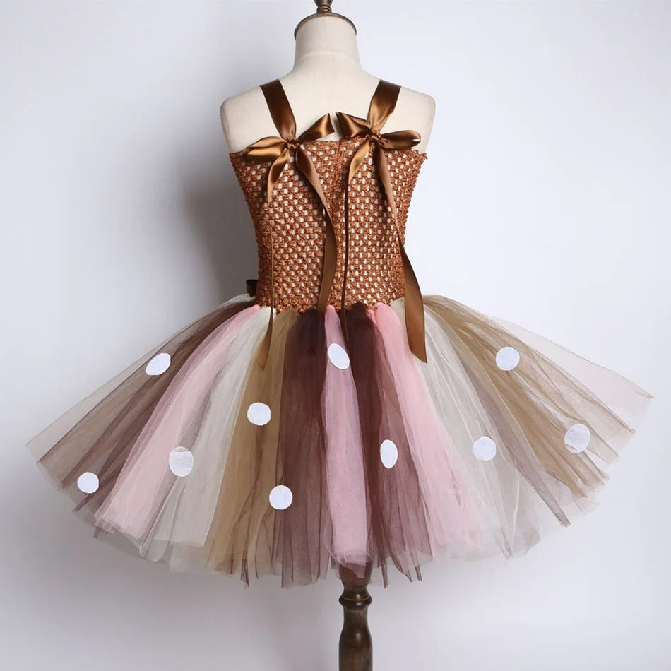 Sparkly Christmas Elf Tutu Dress for Girls Santa Claus Costumes for Kids Birthday Halloween Outfit Children Xmas Holiday Clothes