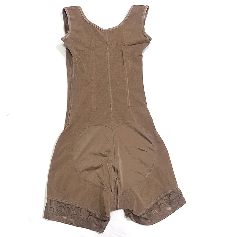 Body Shaper Women Colombian Fajas Shapewear Bodysuit 9-bone High Compression Girdles Double Tummy Control Full Body Open Crotch