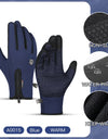 Winter Cycling Gloves Windproof Warm Fluff Touchscreen Gloves Outdoor Sports Running Hiking Motorcycle Gloves Men