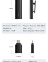 Wireless Clip-on Microphone Smartphone Mic for iPhone Android Noise Reduction Microphone