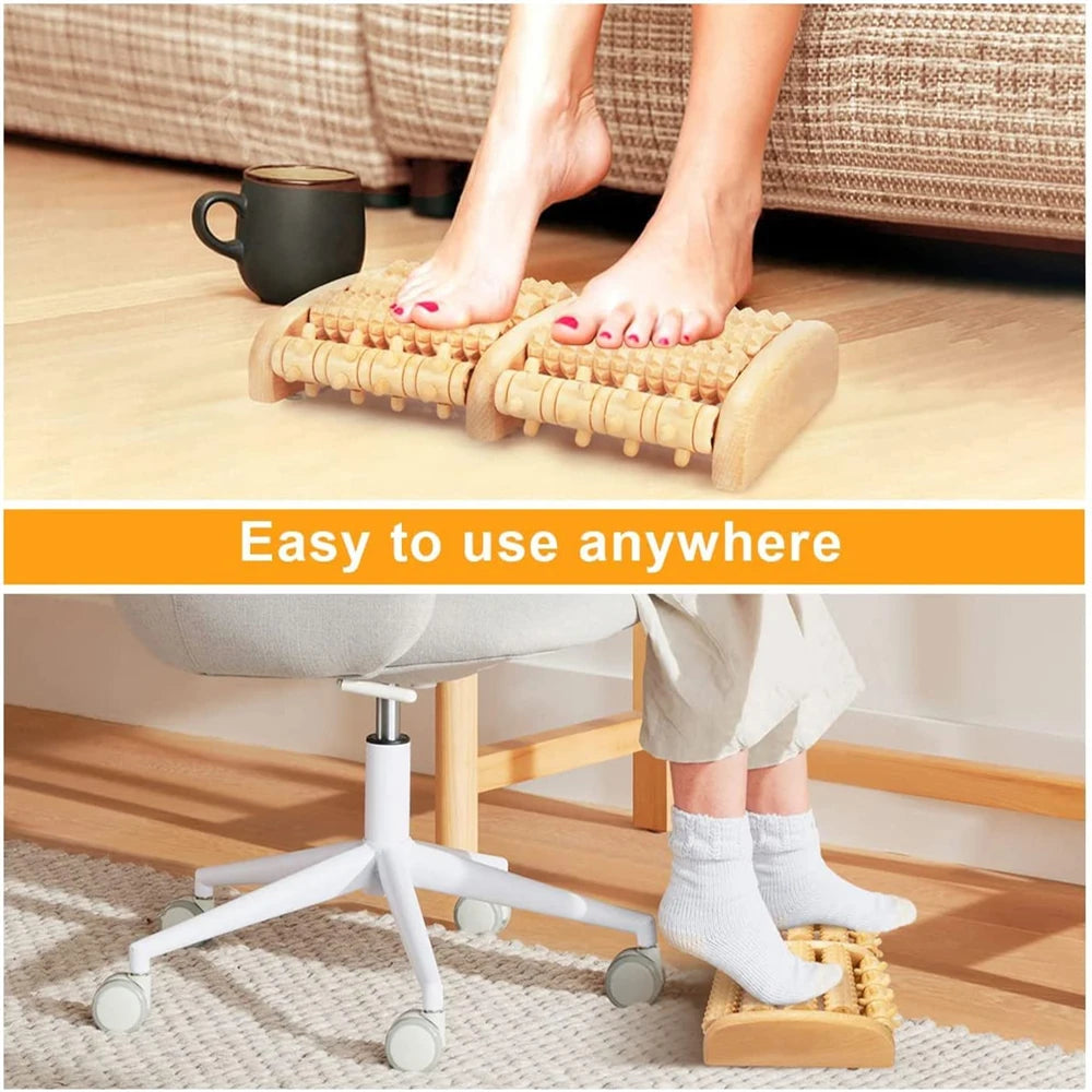 Foot Massager Roller - Plantar Fasciitis & Stress Relief, Foot Arch Pain, Muscle Aches, Soreness - Stimulates Myofascial Release