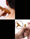 1 PC Neck Foot Wood Trigger Point Massage Gua Sha Tools,Home Gym Professional Wooden Therapy Massage Tool for Back Leg Hand Face