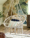 Nordic Style Hammock Chair Tassels Dreamy Round Hanging Chair Cotton Rope Macrame Swing Chairs
