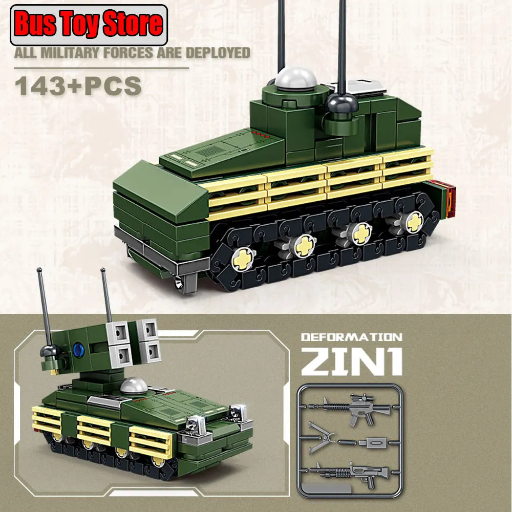 BMPT Terminator Tank KV-2 T-34 Tiger I WW2 Military Classic Model Building Blocks Bricks Boy  Toys for Christmas Gifts