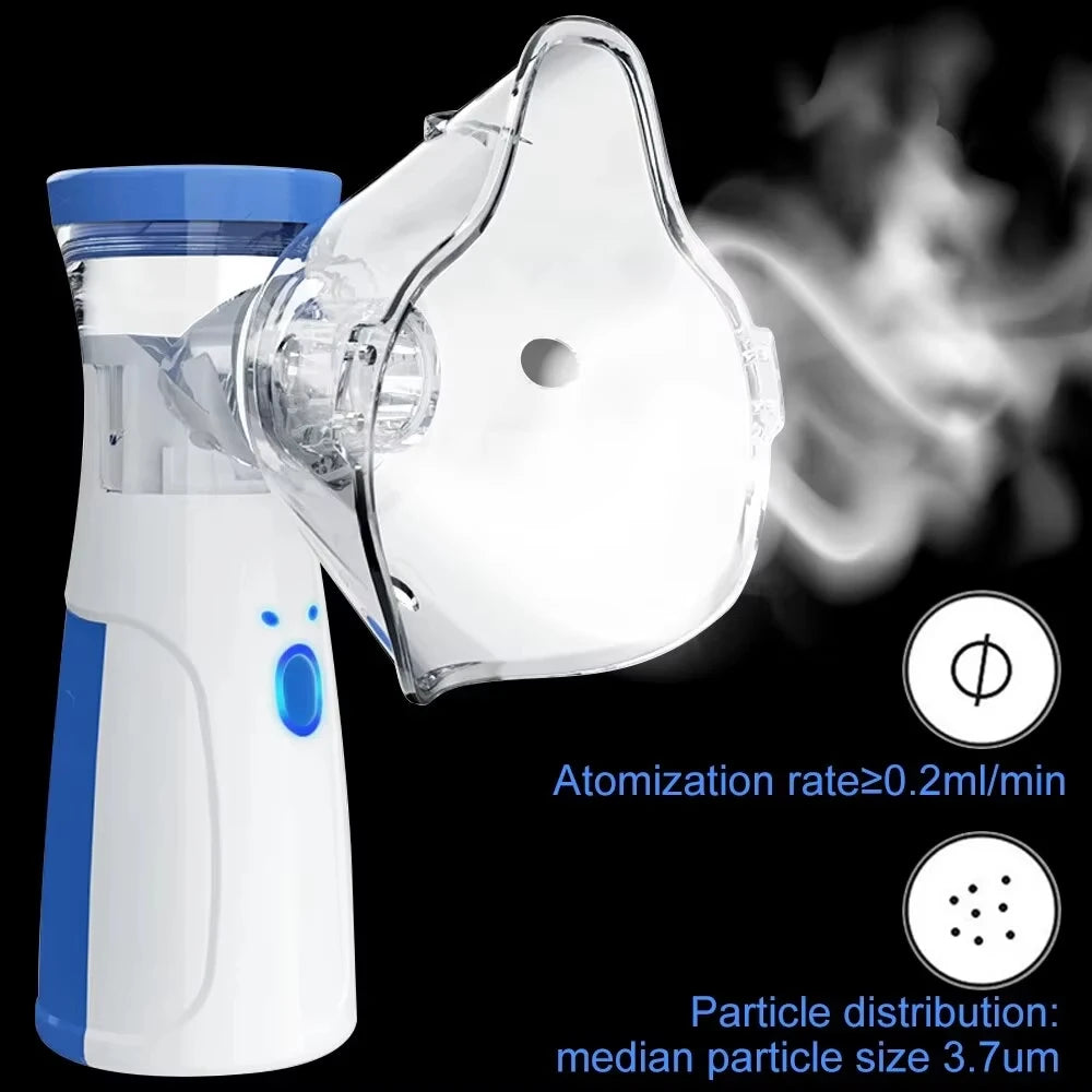 Handheld Portable Autoclean Inhale Nebulizer Mesh Atomizer Silent Inhaler Nebuliser Inhalator for Adult  Nebulizador