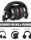 Studio Pro DJ Headphone Over Ear 50mm Drivers HIFI Wired Headset Professional Monitor DJ Headphones With Mic For Phone