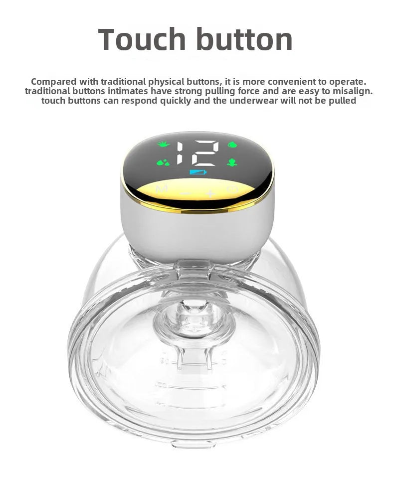 Wearable Hands-free Device Auto Suck 180ml Bottles Silicone Free Care Single Wearable Milk  Breastfeeding Breast Pump