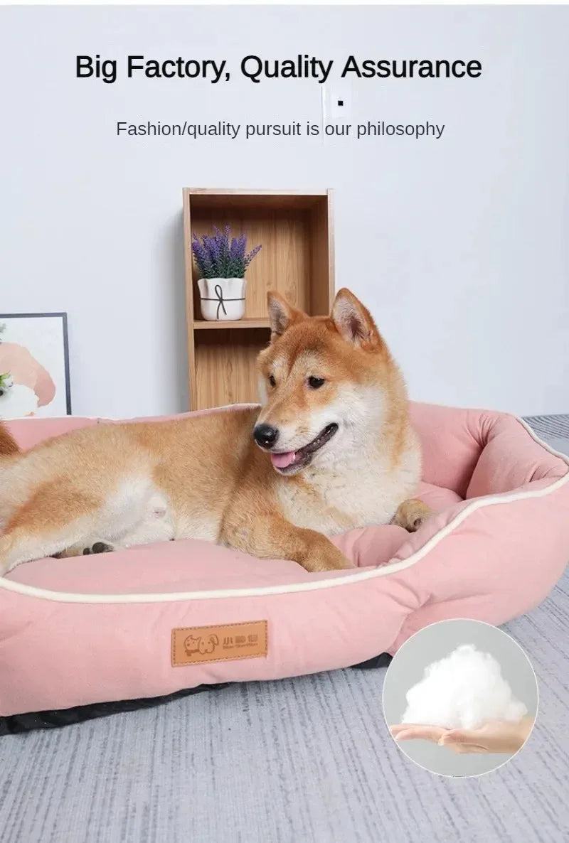 Fluffy Plush Pet Sofa Bed Cushion for Dogs and Cats