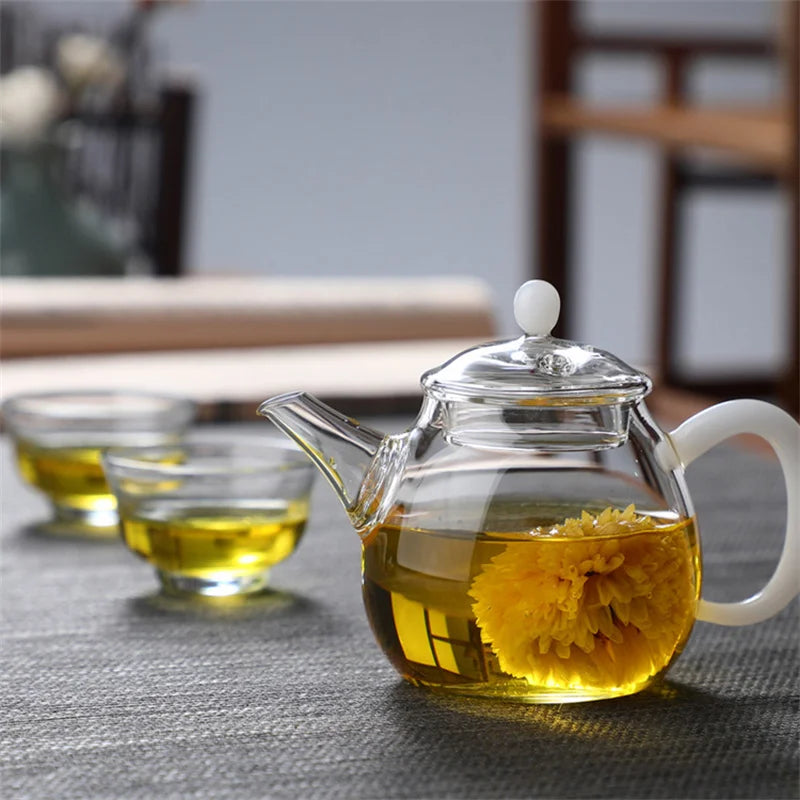 120ml Mini Glass Teapot with Filter