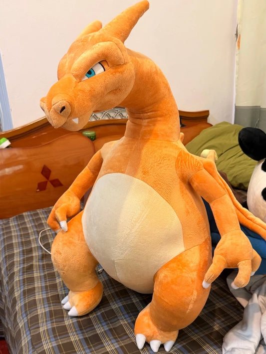 Giant Dragon Fire Monster Plush Doll Soft Anime Stuffed Toy