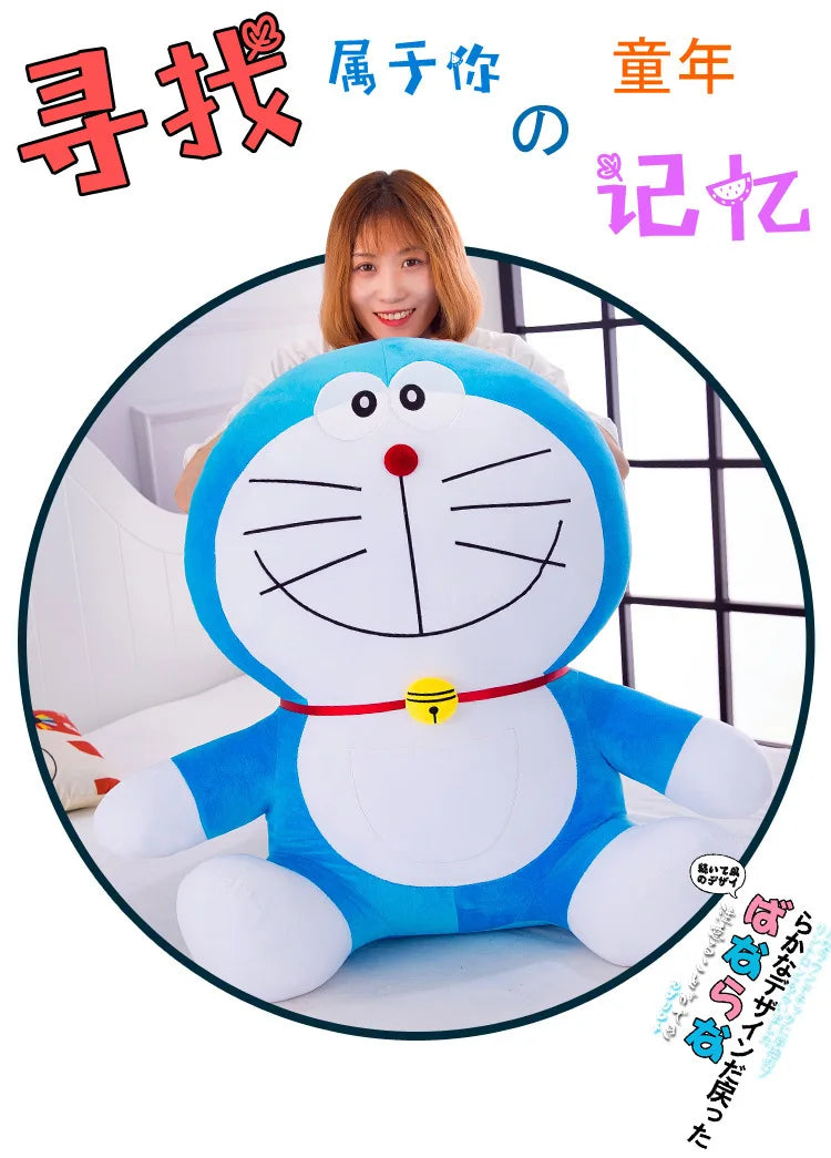 70cm Large Size cute Doraemon Plush Toy Stand By Me Cute Stuffed Plushie Doll Cartoon Cat Animal Sofa Bed Pillow Toy Gifts