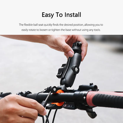 for Gopro Accessories Handlebar Mount with 360 Degree Rotation Adjustable Clamp Holder for Gopro DJI Insta360 Smartphones