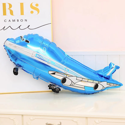 Airplane Foil Balloons Plane Globos Cat Aircraft Air Balloons Birthday Party decorations kids Toys ball baby shower ballon