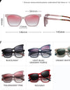 Magnetic Clip On Cat Eye Sunglasses for Women 2 in 1 Anti Blue Light Computer Glasses