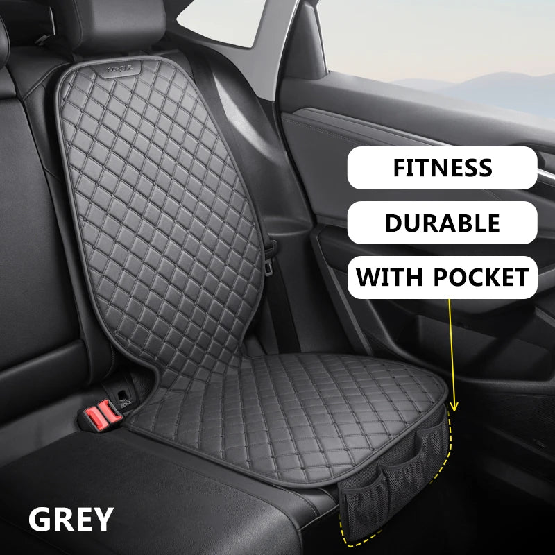 PU Leather Car Seat Protection Mat Car Seat Protector for Child Universal Car Safety Seat Mat Auto Security Rear Seat Covers