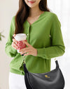Women's Luxury Crossbody Bag High end Single Shoulders Bags Soft Lychee Pattern Underarm Bags Casual Dumpling Bag Totes