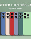 For iPhone 16 Pro Max Case Liquid Silicone Original Plain Rubber TPU Protector Case For iPhone 16 Pro Max Cover TPU Shockproof