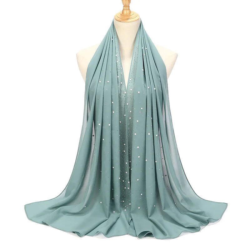 Chiffon Hijabs Scarf Turbans High Quality Chiffon Shawls For Muslim Veil Islamic Malaysian Women Veil Hijabs Scarf Long Shawls