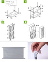 Dustproof Shoe Rack Multilayer Shoe Cabinet Organizer Nonwoven Home Furniture Space-saving Cabinets Shoe Shelf Hallway Entryway