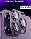 Full Cover Metal Camera Lens Protector on For iPhone 14 Pro Max Plus Tempered Glass For iPhone 11 12 13 Pro Max Mini Metal Film