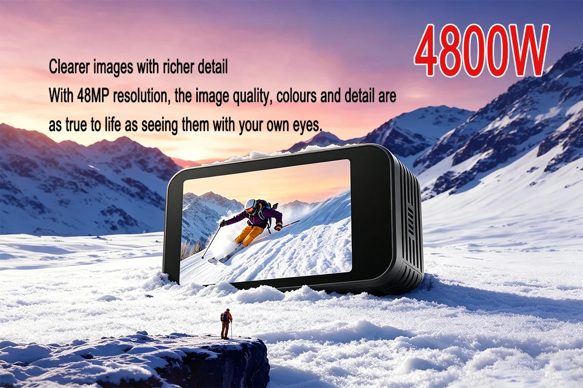 5K Action Camera 4K60FPS Waterproof Sport Camera with 6-Axis EIS Touchscreen Dual Screen