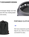 Camping Cooking System Heat Exchanger Outdoor Gas Stove Burner