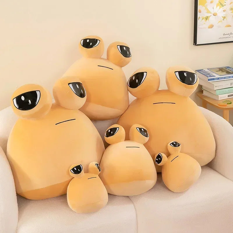 22-55cm My Pet Alien Pou Big Size Plush Toy Kawaii Alien Pet Dolls Cute Pou Stuffed Toys Soft Pillow Animal Kids Birthday Gifts