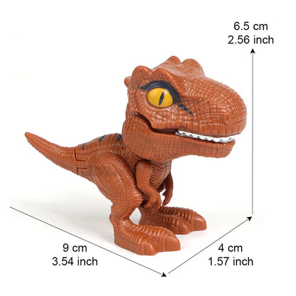 Finger Dinosaur Tricky Tyrannosauru Model Interactive Bite Hand Creative Movable Joints Fidget Toy Funny Dino Eggs Birthday Gift