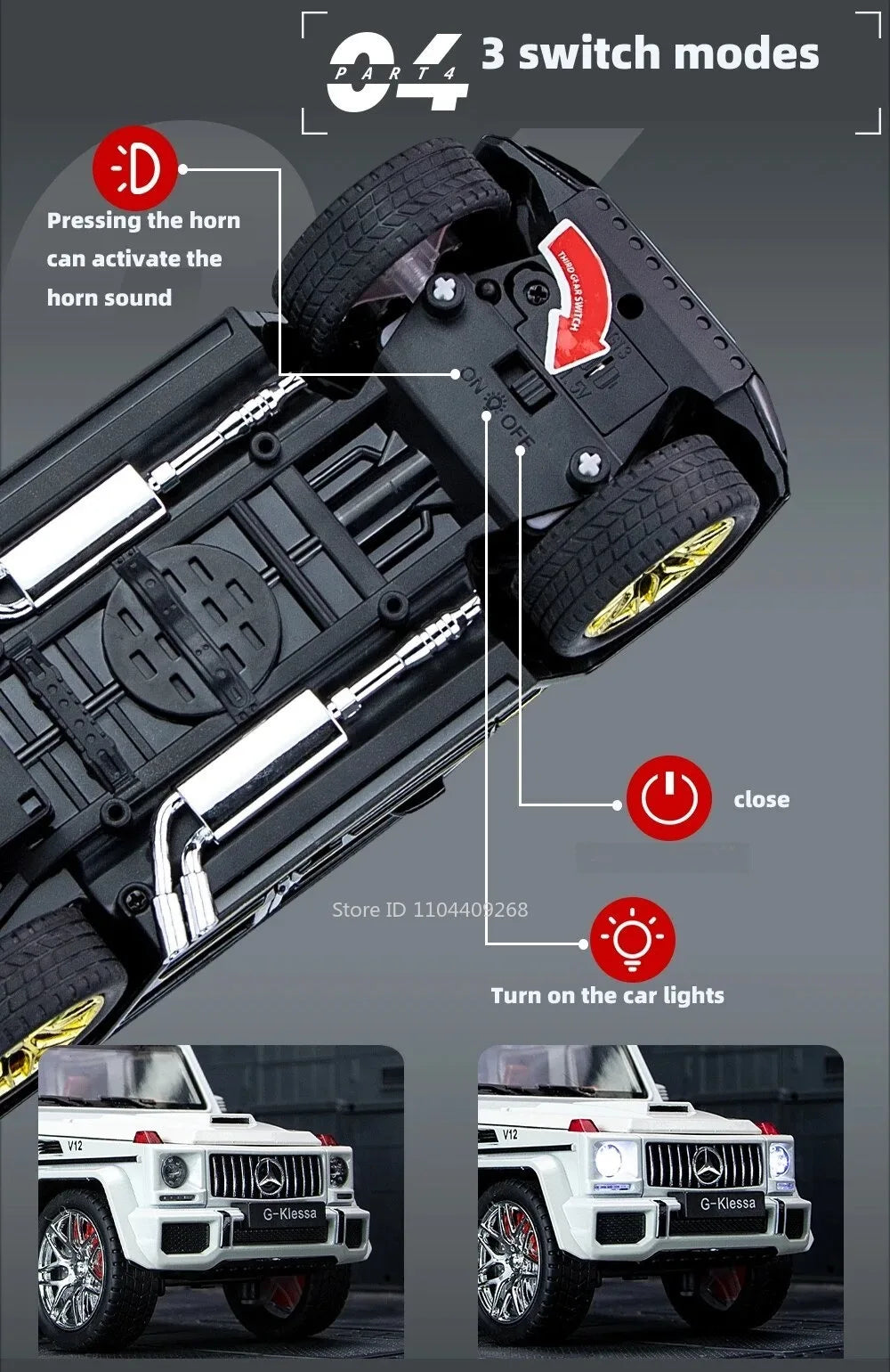 1:24 G63 GLE350 Toy Car Model Alloy Diecast Pull Back Doors Opened Sound Light Models Vehicle Toys for Boys Birthday Gifts