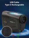 USB Type-C 1300yard Rechargeable Golf Laser Rangefinder Hunting 750yard Telescope With Flag-Lock Vibration Distance Meter