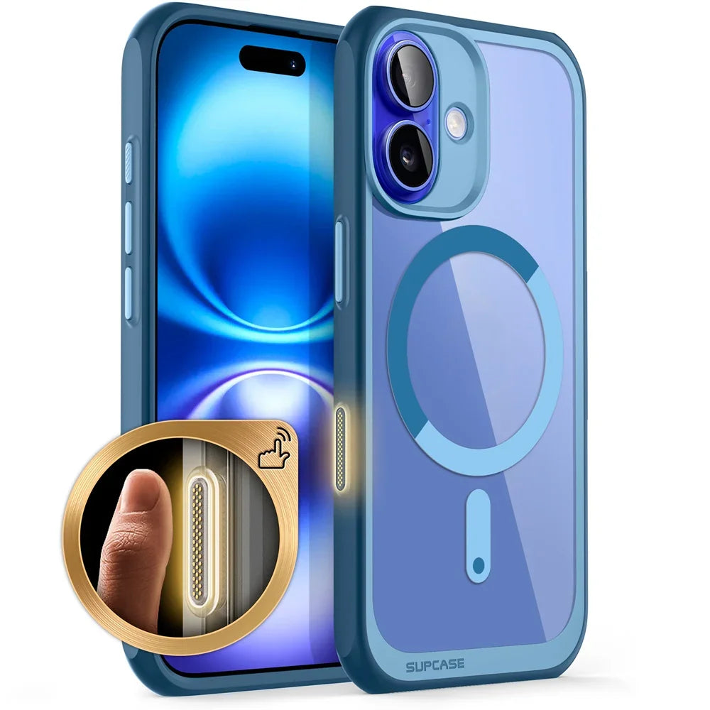 For iPhone 16 Case with Camera Control Capture Button UB Mag Slim Shockproof Protective  MagSafe Phone Case