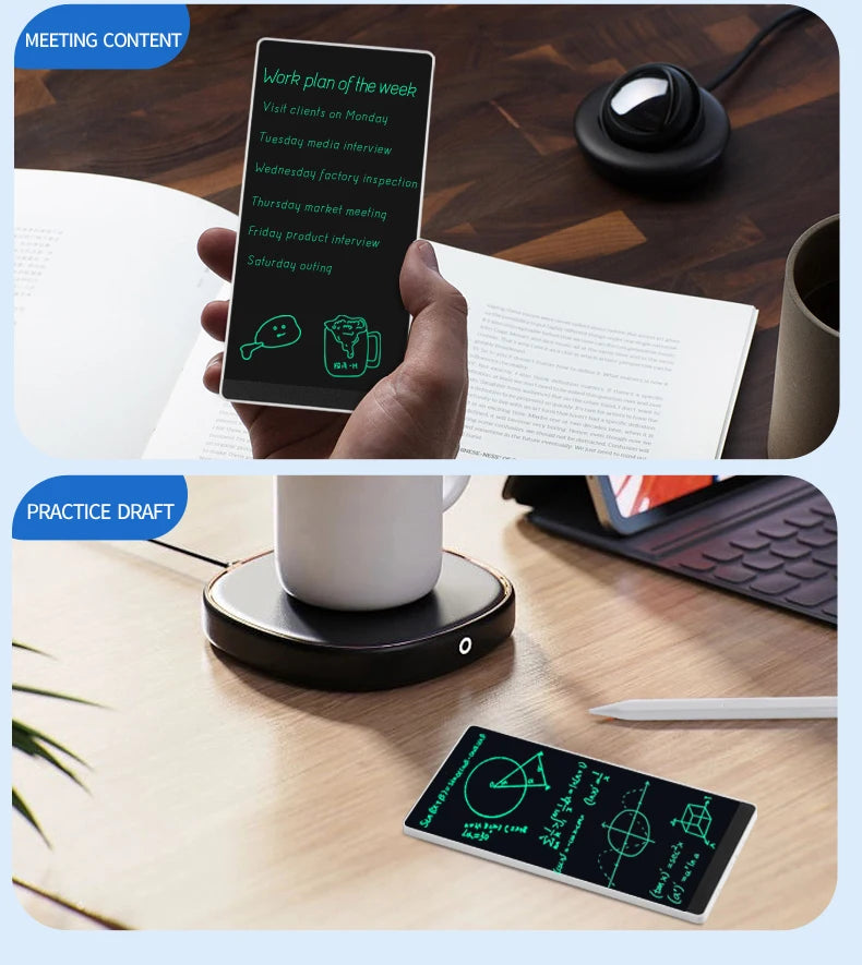 6.5-inch Double-sided Handwriting Full Screen Fine LCD Writing Tablet Liquid Crystal Drawing Board Meeting Content Sketch Pad