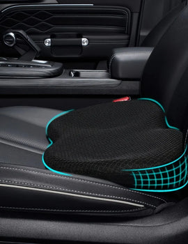 2 in1 Multifunctional Cushion Universal Memory Car Lumbar Pillow Support Driver Back Pain Relief Increased Height Buttocks Pad