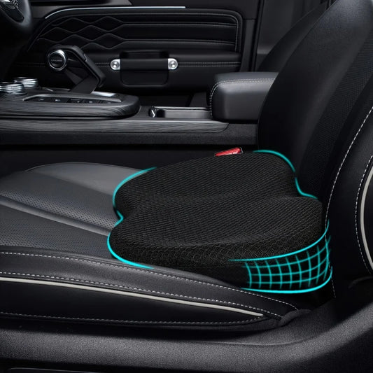 2 in1 Multifunctional Cushion Universal Memory Car Lumbar Pillow Support Driver Back Pain Relief Increased Height Buttocks Pad