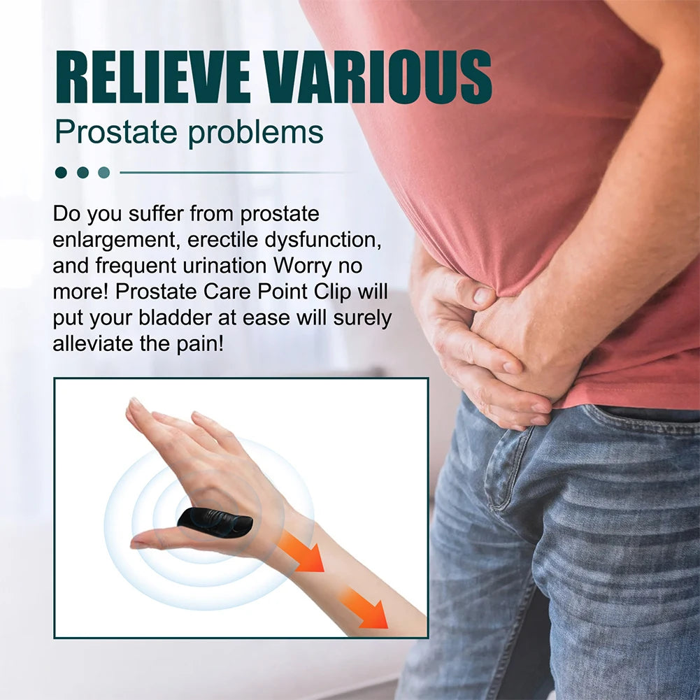 Prostate Care Point Clip Prostatitis Treatment Frequent Urination Urgency Therapy Improve Kidney Function for Men Health Care